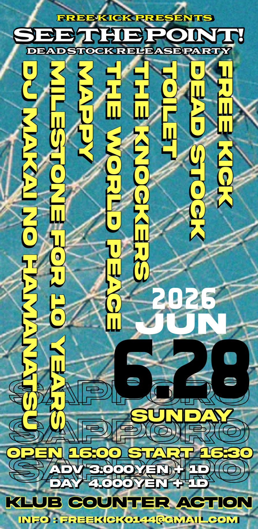 2026.6.28(SUN)@札幌KLUB COUNTER ACTION | DEAD STOCK (デッド